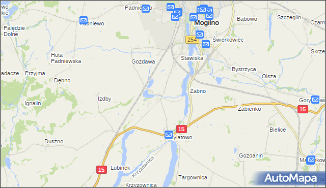 mapa Chabsko, Chabsko na mapie Targeo