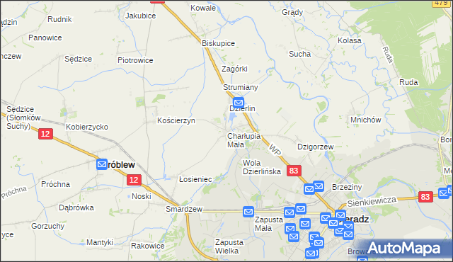 mapa Charłupia Mała, Charłupia Mała na mapie Targeo