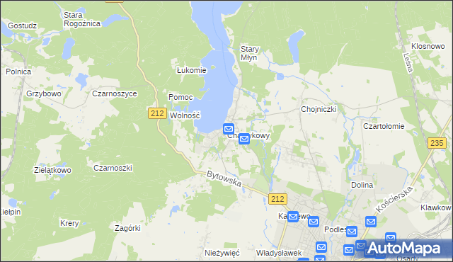 mapa Charzykowy, Charzykowy na mapie Targeo