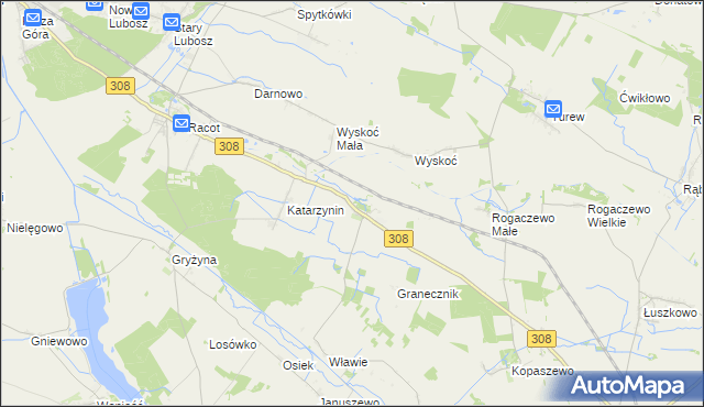 mapa Choryń, Choryń na mapie Targeo