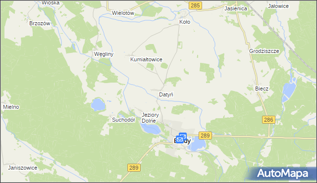 mapa Datyń, Datyń na mapie Targeo