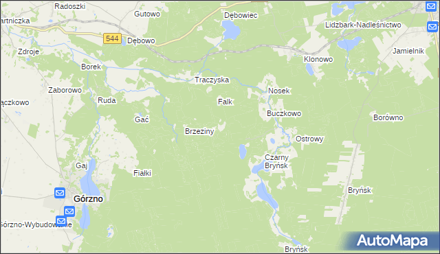 mapa Diabelec, Diabelec na mapie Targeo