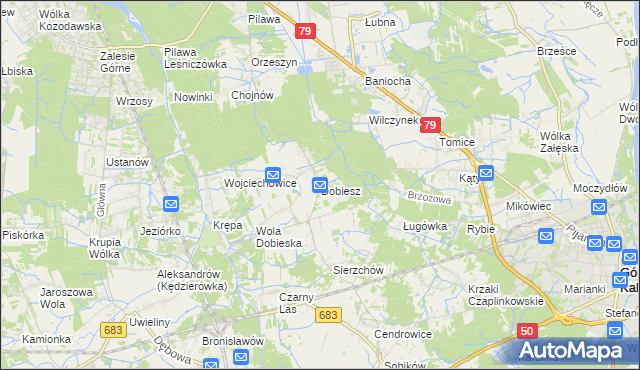 mapa Dobiesz, Dobiesz na mapie Targeo