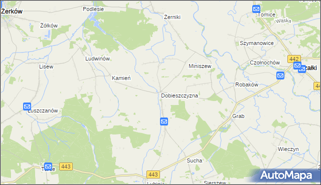mapa Dobieszczyzna, Dobieszczyzna na mapie Targeo