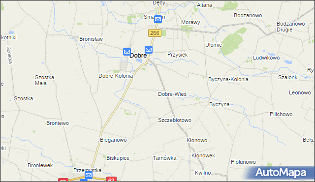 mapa Dobre-Wieś, Dobre-Wieś na mapie Targeo
