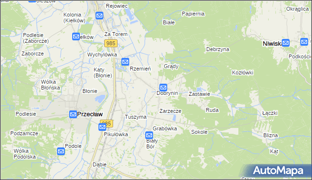 mapa Dobrynin, Dobrynin na mapie Targeo