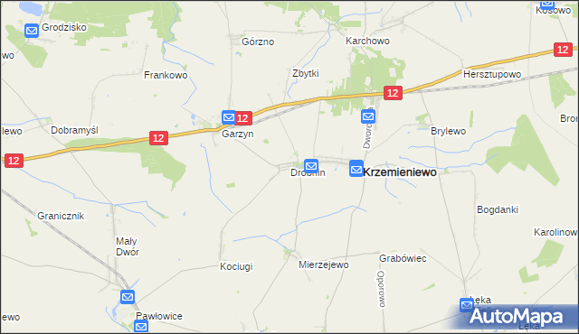 mapa Drobnin, Drobnin na mapie Targeo