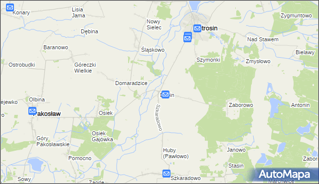 mapa Dubin, Dubin na mapie Targeo