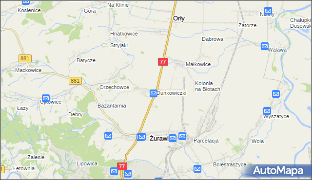 mapa Duńkowiczki, Duńkowiczki na mapie Targeo