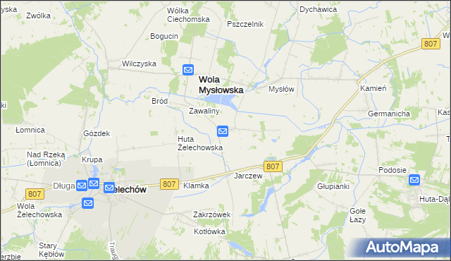 mapa Dwornia, Dwornia na mapie Targeo