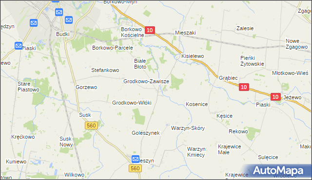 mapa Dziembakowo, Dziembakowo na mapie Targeo