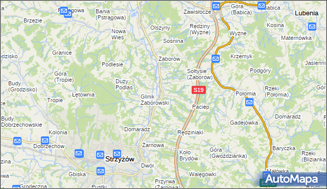 mapa Glinik Charzewski, Glinik Charzewski na mapie Targeo
