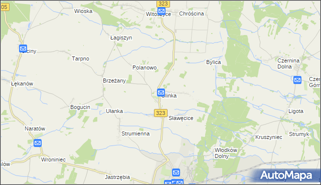 mapa Glinka gmina Góra, Glinka gmina Góra na mapie Targeo