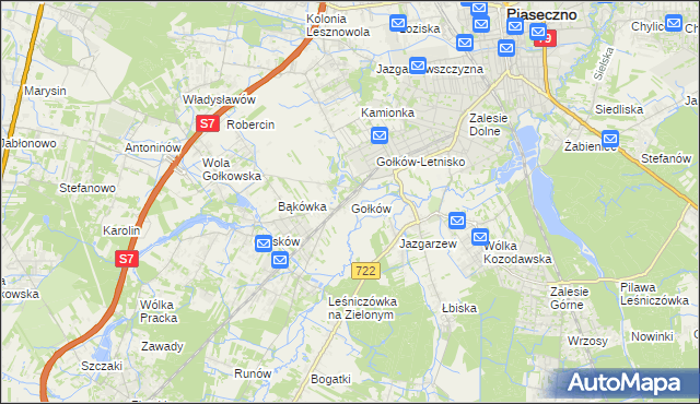 mapa Gołków, Gołków na mapie Targeo