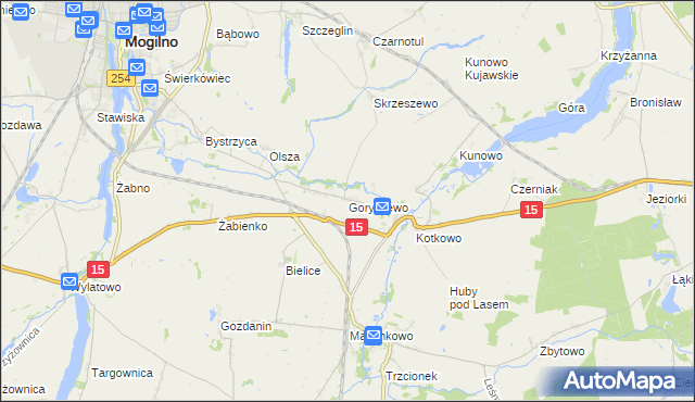 mapa Goryszewo, Goryszewo na mapie Targeo