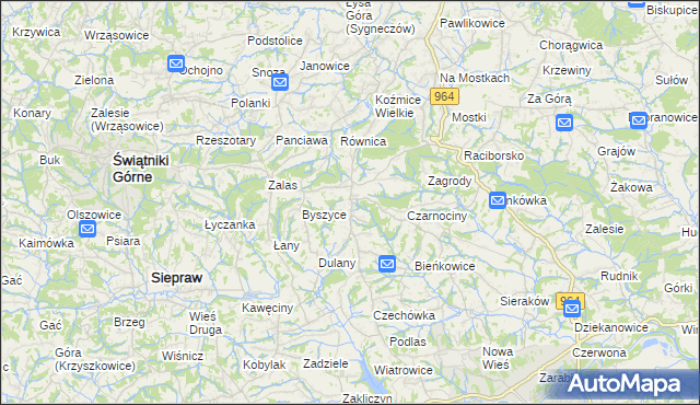 mapa Gorzków gmina Wieliczka, Gorzków gmina Wieliczka na mapie Targeo