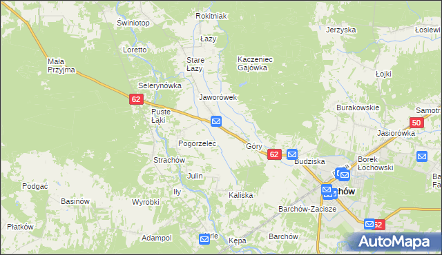 mapa Gwizdały, Gwizdały na mapie Targeo