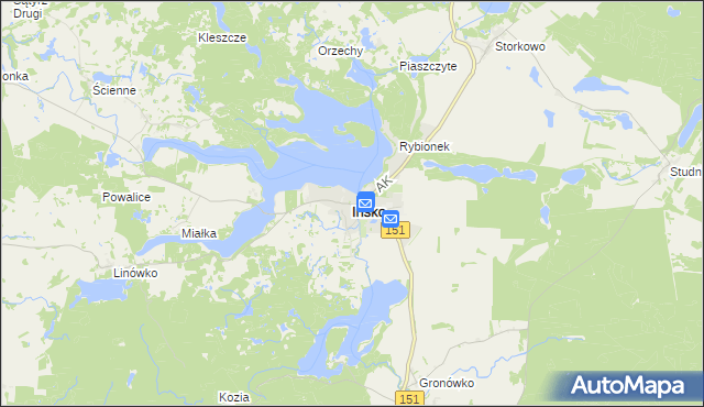 mapa Ińsko, Ińsko na mapie Targeo