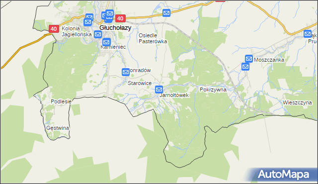 mapa Jarnołtówek, Jarnołtówek na mapie Targeo