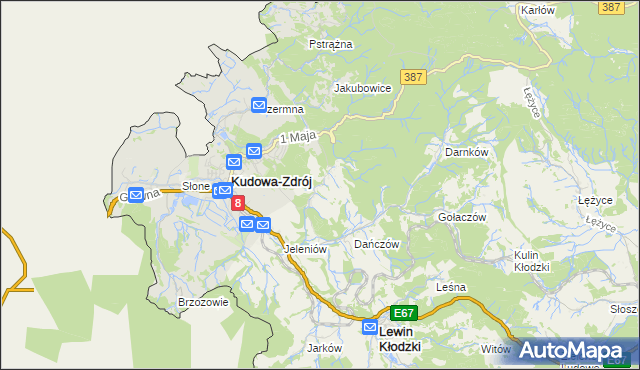 mapa Jerzykowice Wielkie, Jerzykowice Wielkie na mapie Targeo