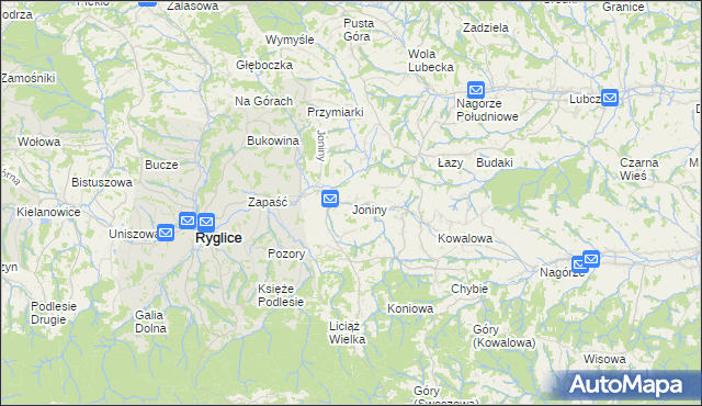 mapa Joniny, Joniny na mapie Targeo