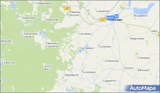 mapa Karczewko, Karczewko na mapie Targeo