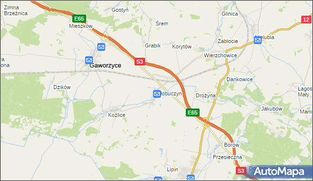 mapa Kłobuczyn, Kłobuczyn na mapie Targeo