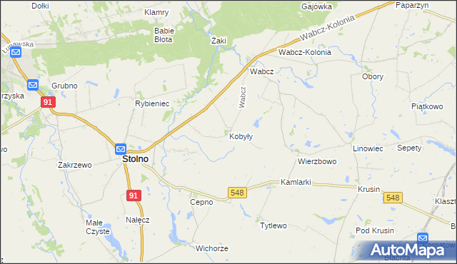 mapa Kobyły, Kobyły na mapie Targeo