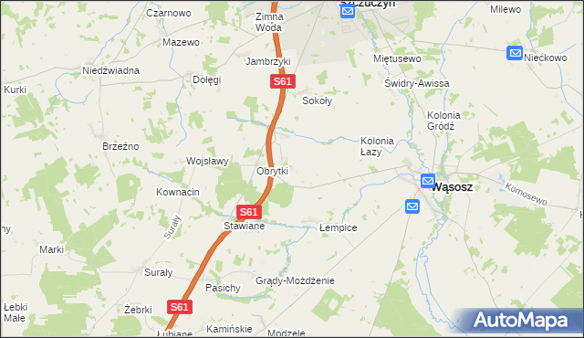 mapa Koniecki-Rostroszewo, Koniecki-Rostroszewo na mapie Targeo