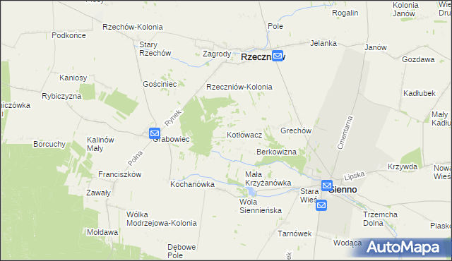 mapa Kotłowacz, Kotłowacz na mapie Targeo