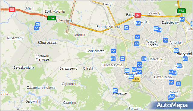 mapa Krupniki, Krupniki na mapie Targeo