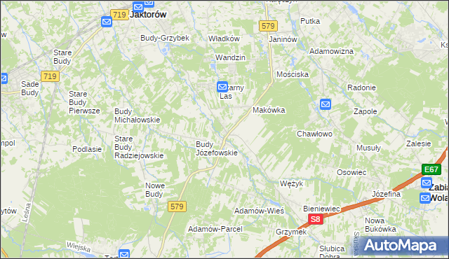 mapa Kuklówka Zarzeczna, Kuklówka Zarzeczna na mapie Targeo