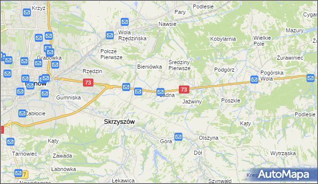 mapa Ładna, Ładna na mapie Targeo