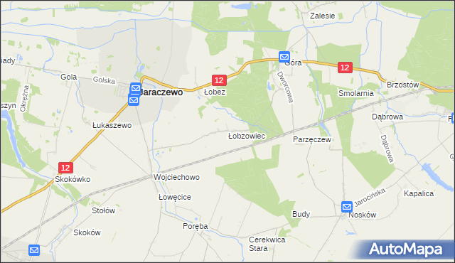 mapa Łobzowiec, Łobzowiec na mapie Targeo