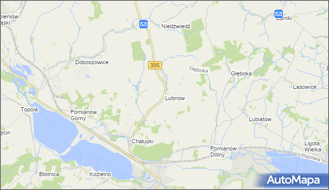 mapa Lubnów gmina Ziębice, Lubnów gmina Ziębice na mapie Targeo