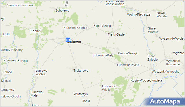mapa Lubowicz-Kąty, Lubowicz-Kąty na mapie Targeo