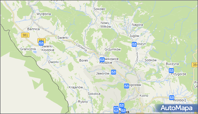 mapa Ludwikowice Kłodzkie, Ludwikowice Kłodzkie na mapie Targeo