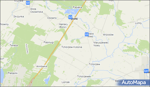 mapa Maruszewiec, Maruszewiec na mapie Targeo