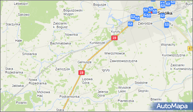 mapa Maślanka, Maślanka na mapie Targeo