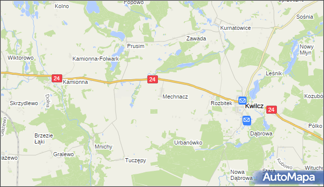 mapa Mechnacz, Mechnacz na mapie Targeo