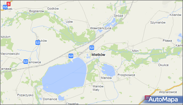 mapa Mietków, Mietków na mapie Targeo