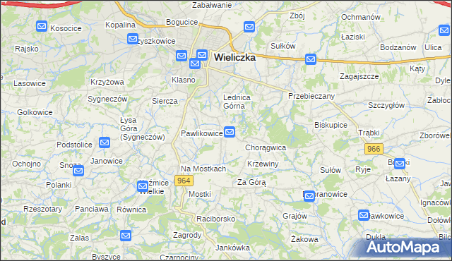 mapa Mietniów, Mietniów na mapie Targeo