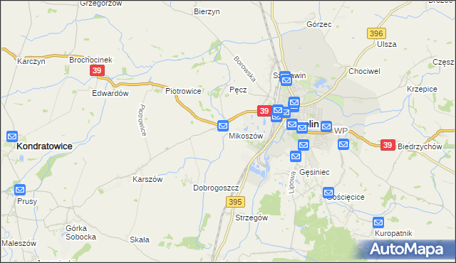 mapa Mikoszów, Mikoszów na mapie Targeo
