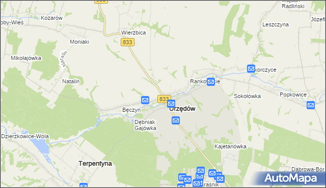 mapa Mikuszewskie, Mikuszewskie na mapie Targeo