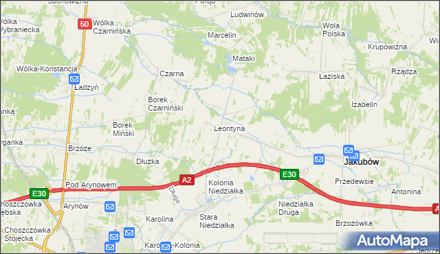 mapa Mistów, Mistów na mapie Targeo