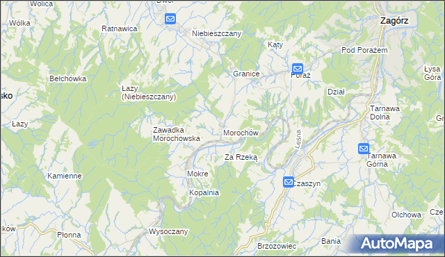 mapa Morochów, Morochów na mapie Targeo