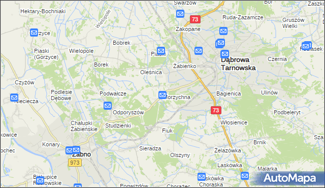 mapa Morzychna, Morzychna na mapie Targeo