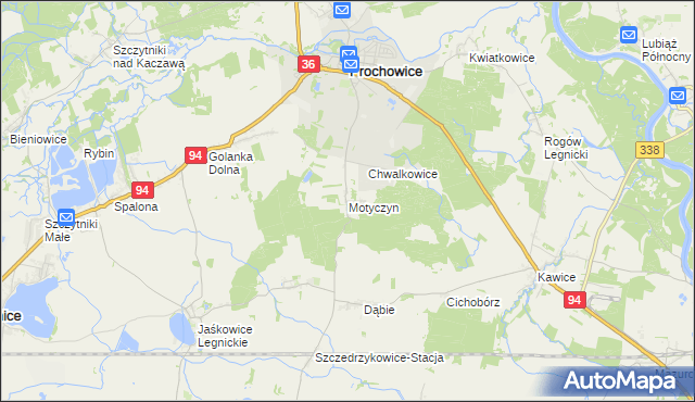 mapa Motyczyn, Motyczyn na mapie Targeo