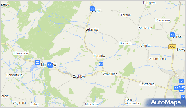 mapa Naratów, Naratów na mapie Targeo