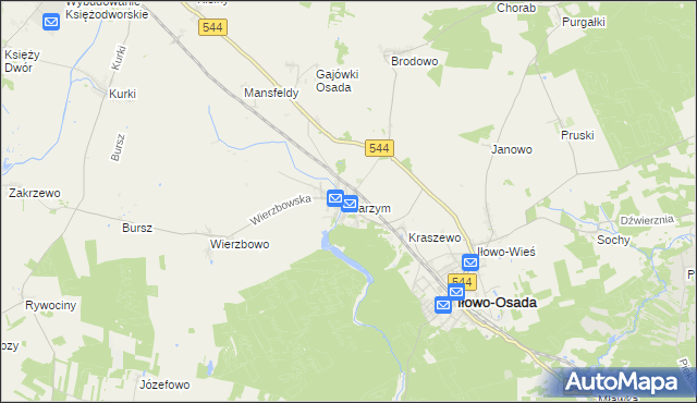 mapa Narzym, Narzym na mapie Targeo